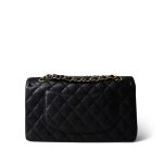 Medium Black Caviar Quilted Classic Flap Gold Hardware - Image 3