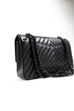 So Black Lambskin Chevron Medium Classic Flap - Image 19