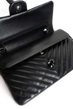 So Black Lambskin Chevron Medium Classic Flap - Image 4