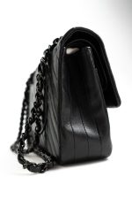 So Black Lambskin Chevron Medium Classic Flap - Image 20
