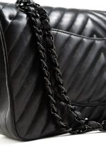 So Black Lambskin Chevron Medium Classic Flap - Image 10