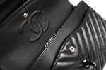 So Black Lambskin Chevron Medium Classic Flap - Image 8