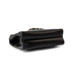 Vintage Black and White Lambskin Envelope Shoulder Bag Gold Hardware - Image 6