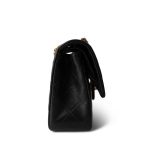 Vintage Black Lambskin Quilted Classic Flap Small Gold Hardware - Image 5