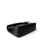 Vintage Black Lambskin Quilted Classic Flap Small Gold Hardware - Image 7