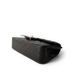 Vintage Black Lambskin Quilted Classic Flap Small Gold Hardware - Image 6
