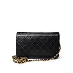 Vintage Black Lambskin Quilted Full Flap Bag Gold Hardware - Image 5