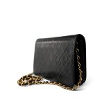 Vintage Black Lambskin Quilted Full Flap Bag Gold Hardware - Image 10