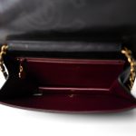 Vintage Black Lambskin Quilted Full Flap Bag Gold Hardware - Image 13