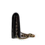 Vintage Black Lambskin Quilted Full Flap Bag Gold Hardware - Image 4