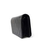 Vintage Black Lambskin Quilted Mini Full Flap Gold Hardware - Image 3
