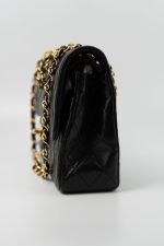 Black Vintage Lambskin Quilted Classic Flap Medium GHW - Image 15