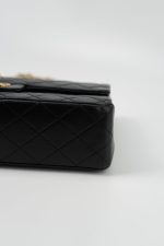 Black Vintage Lambskin Quilted Classic Flap Medium GHW - Image 20