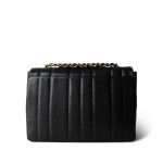 Vintage Mademoiselle Black Caviar Vertical Flap Jumbo Gold Hardware - Image 3