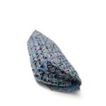 17S Woven Denim Multicolor Medium Flap Silver Hardware - Image 12