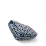 17S Woven Denim Multicolor Medium Flap Silver Hardware - Image 13