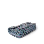 17S Woven Denim Multicolor Medium Flap Silver Hardware - Image 11