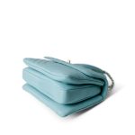 19C Tiffany Blue Chevron Lambskin Trendy CC Flap Small Light Gold Hardware - Image 8
