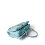 19C Tiffany Blue Chevron Lambskin Trendy CC Flap Small Light Gold Hardware - Image 7