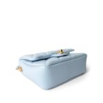 21K My Perfect Bag Light Blue Caviar Quilted Aged Gold Hardware - Image 5