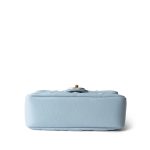 21K My Perfect Bag Light Blue Caviar Quilted Aged Gold Hardware - Image 6