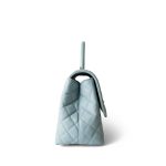 22P Light Blue Caviar Quilted Coco Handle Medium (Old Small) Light Gold Hardware - Image 4