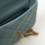 22P Light Blue Mini Square Enamel Lambskin pending CC  AGHW - Image 10