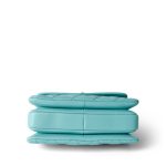 24C Tiffany Blue Lambskin Quilted Mini Trendy CC Light Gold Hardware - Image 7