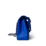 Blue Caviar Chevron Classic Flap Small Light Gold Hardware - Image 9