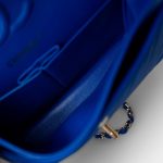 Blue Caviar Chevron Classic Flap Small Light Gold Hardware - Image 12