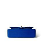 Blue Caviar Chevron Classic Flap Small Light Gold Hardware - Image 8