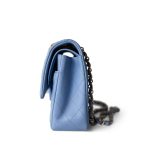 21C Sky Blue Lambskin Quilted Classic Flap Light Gold Hardware - Image 14