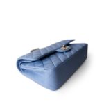 21C Sky Blue Lambskin Quilted Classic Flap Light Gold Hardware - Image 5