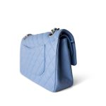 21C Sky Blue Lambskin Quilted Classic Flap Light Gold Hardware - Image 13