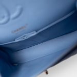 21C Sky Blue Lambskin Quilted Classic Flap Light Gold Hardware - Image 10