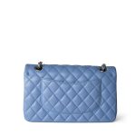 21C Sky Blue Lambskin Quilted Classic Flap Light Gold Hardware - Image 6