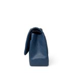 Dark Blue Caviar Quilted Jumbo Classic Flap Light Gold Hardware - Image 6