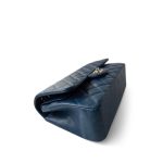 Dark Blue Caviar Quilted Jumbo Classic Flap Light Gold Hardware - Image 5