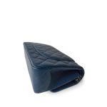 Dark Blue Caviar Quilted Jumbo Classic Flap Light Gold Hardware - Image 3