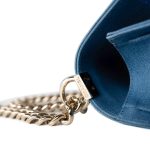 Denim Pleated Old Medium Light Blue Boy Bag - Image 9