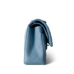 22S Light Blue Caviar Quilted Classic Flap Small Light Gold Hardware - Image 10