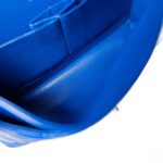 Royal Blue Lambskin Quilted Classic Flap Medium Silver Hardware - Image 4