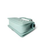 20C Tiffany Blue Caviar Chevron Small Boy Bag Ruthenium Hardware - Image 12