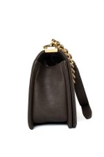 18A Taupe/ Khaki Brown Caviar Quilted Old Medium Boy Bag Antique Gold Hardware - Image 10