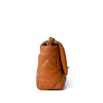 21A Light Brown Lambskin Quilted 19 Flap Small Mixed Hardware - Image 4