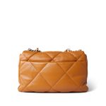 21A Light Brown Lambskin Quilted Medium/Large 19 Flap Mixed Hardware - Image 7