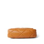 21A Light Brown Lambskin Quilted Medium/Large 19 Flap Mixed Hardware - Image 5