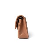 21P Caramel Lambskin Quilted Classic Flap Small Light Gold Hardware - Image 5