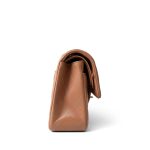 21P Caramel Lambskin Quilted Classic Flap Small Light Gold Hardware - Image 7