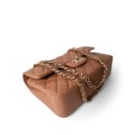 21P Caramel Lambskin Quilted Classic Flap Small Light Gold Hardware - Image 2